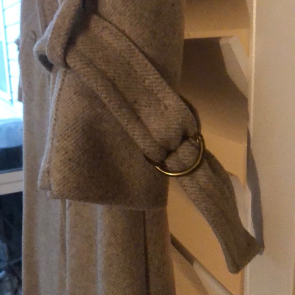 Full Length Tailored Fit Twill Wool Trench Coat - Picture 4 of 16